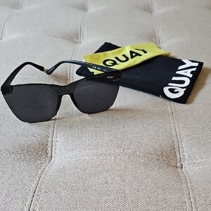 Quay Australia Sleek Black Sunglasses